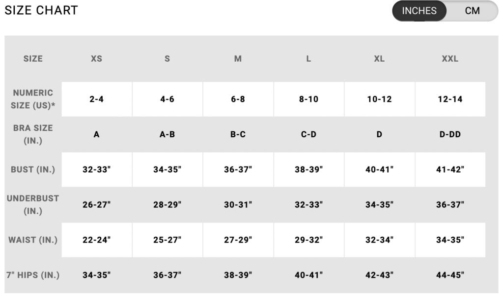 hurley size chart