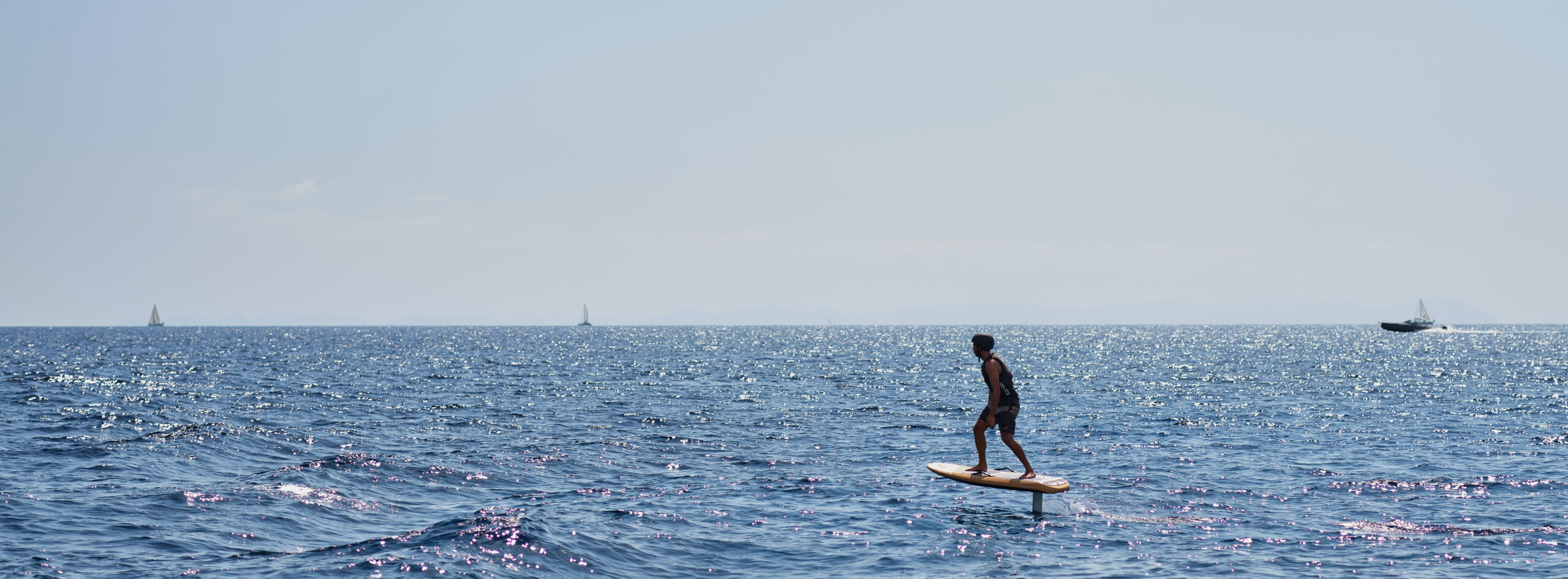 E-Foil experience above the Caribbean water in Cabarete