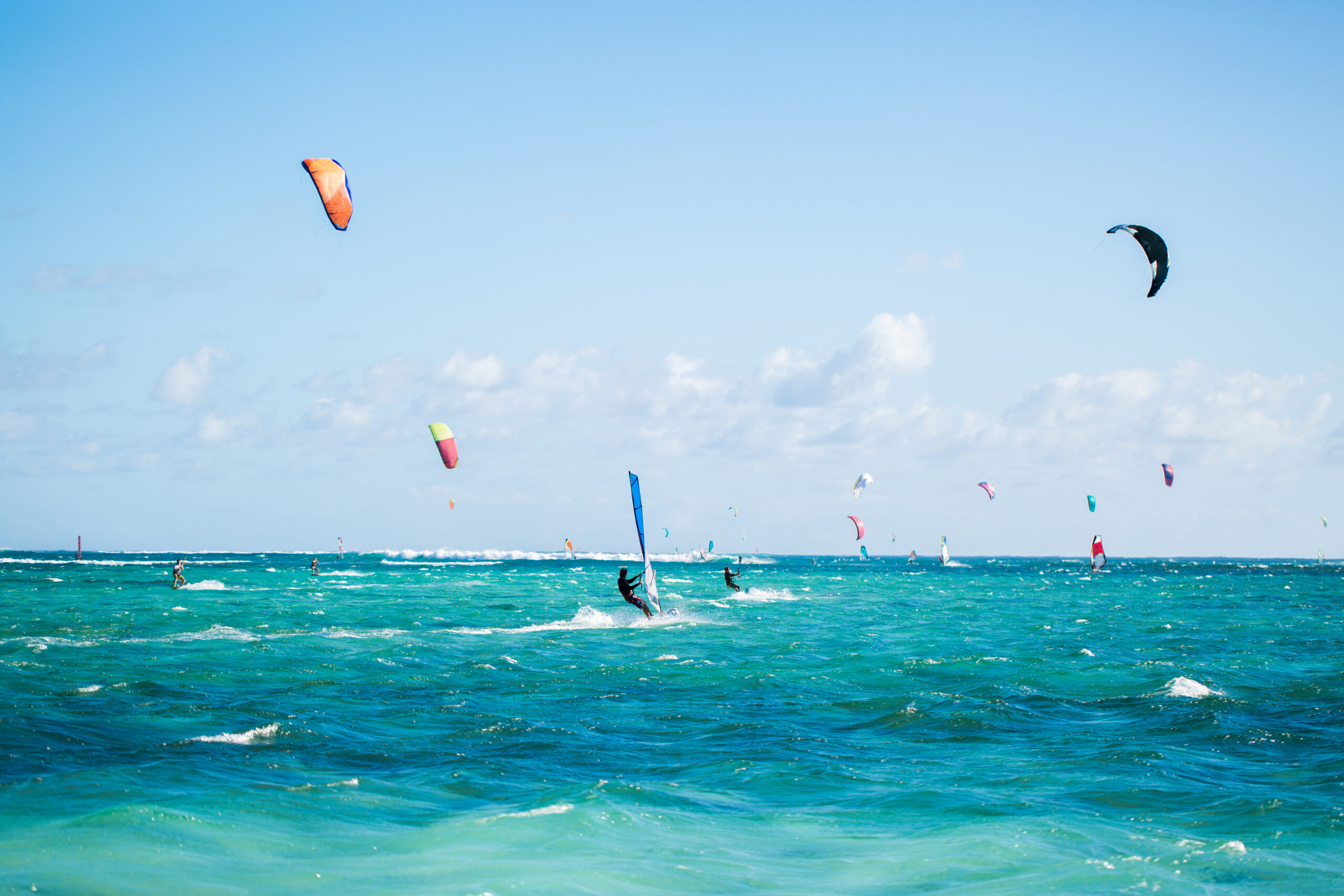 Watersports session in tropical water